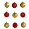 101ct. 2" Red & Gold Shatterproof Ball Ornaments